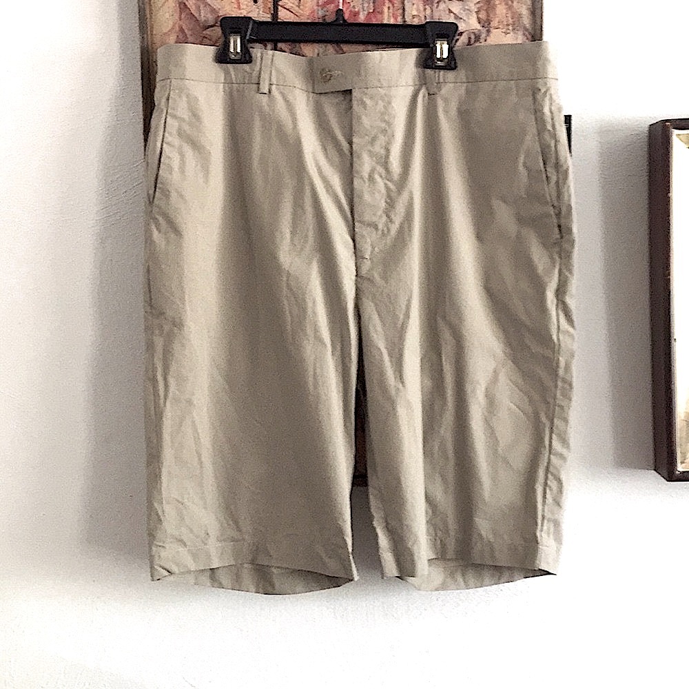 NWT PERRY ELLIS NORDSTROM STRETCH FLAT FRONT KHAKI SHORTS CASUAL GOLF MENS 36